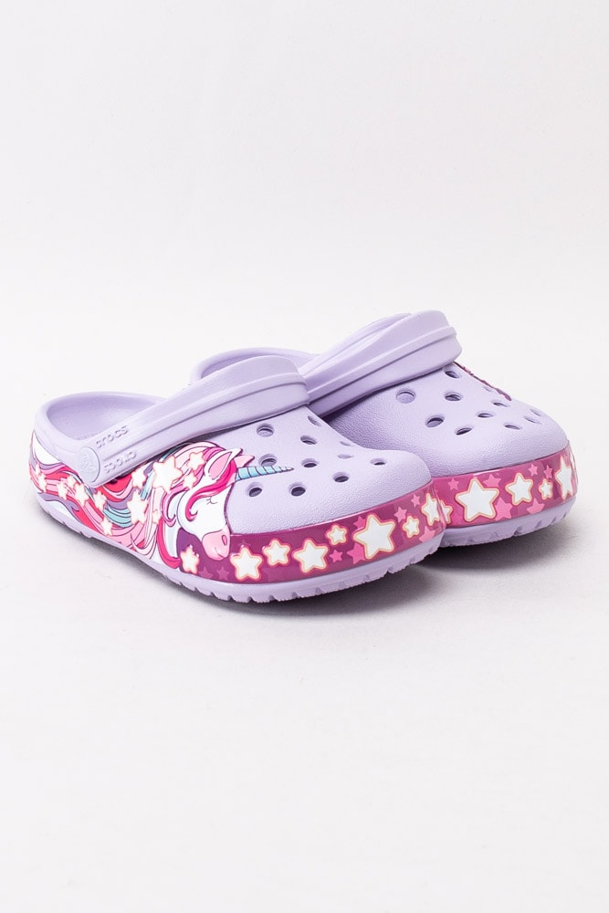 64201013 Crocs Funlab Unicorn Band Cg K 206270-530 Ljuslila Crocs med unicorn-motiv-3