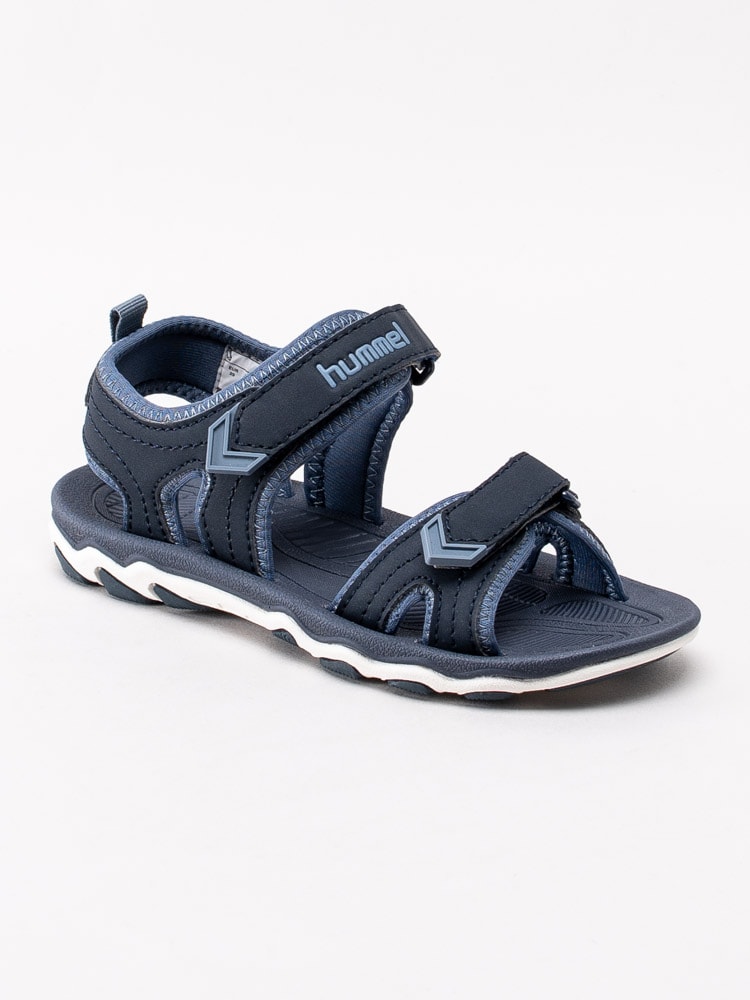 64201017 Hummel Sandal Sport Junior 205773-7429 Mörkblå sportiga sandaler med mjuk sula-1