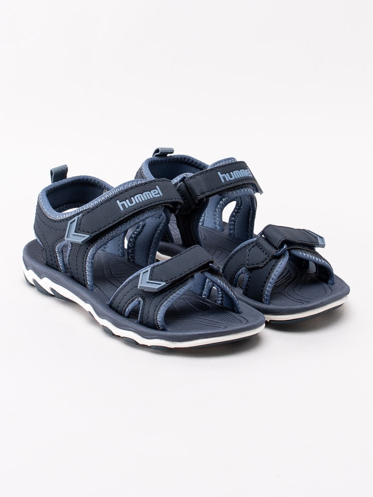 64201017 Hummel Sandal Sport Junior 205773-7429 Mörkblå sportiga sandaler med mjuk sula-3
