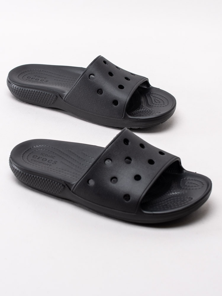 64201024 Crocs Classic Crocs Slide 206121-001 Svarta sandaler i crocs-6