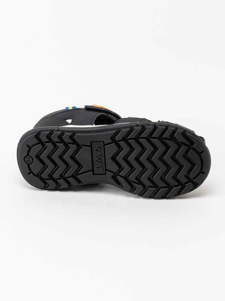 Kavat - Tobo Tx - Svarta sandaler i textil