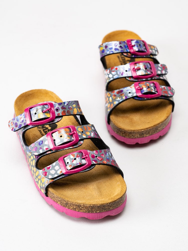 Longo - Rosa multifärgade slip in sandaler