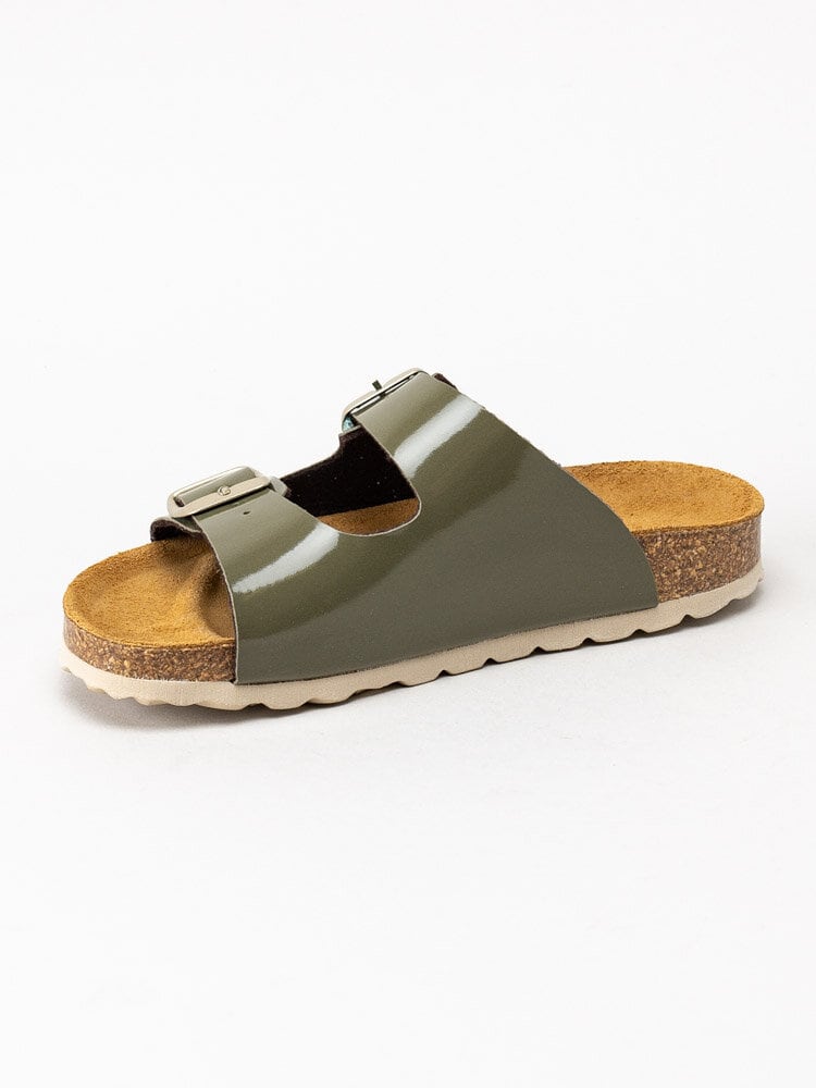 Longo - Olivgröna slip in sandaler