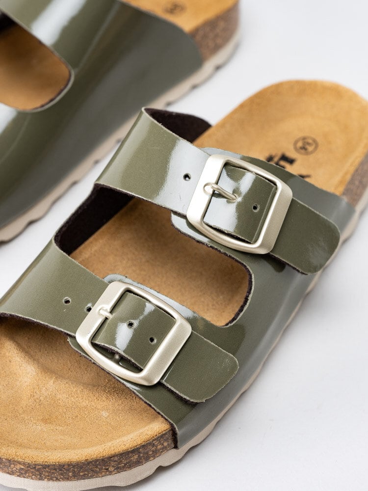 Longo - Olivgröna slip in sandaler