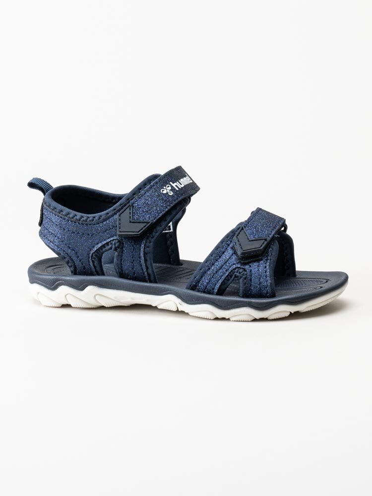 Hummel - Sandal Sport Glitter Jr - Mörkblå glittriga sandaler