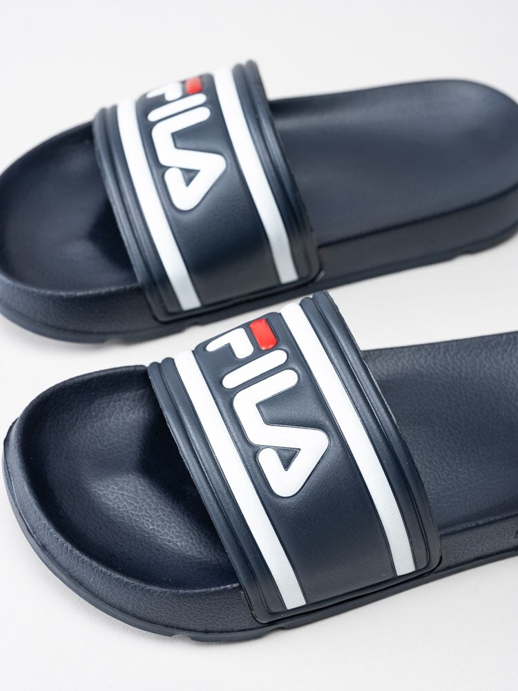 FILA Morro Bay Slipper Jr Bla slip in sandaler med logga