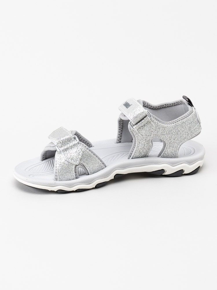 Hummel - Sandal Glitter Jr - Silverglittriga sandaler