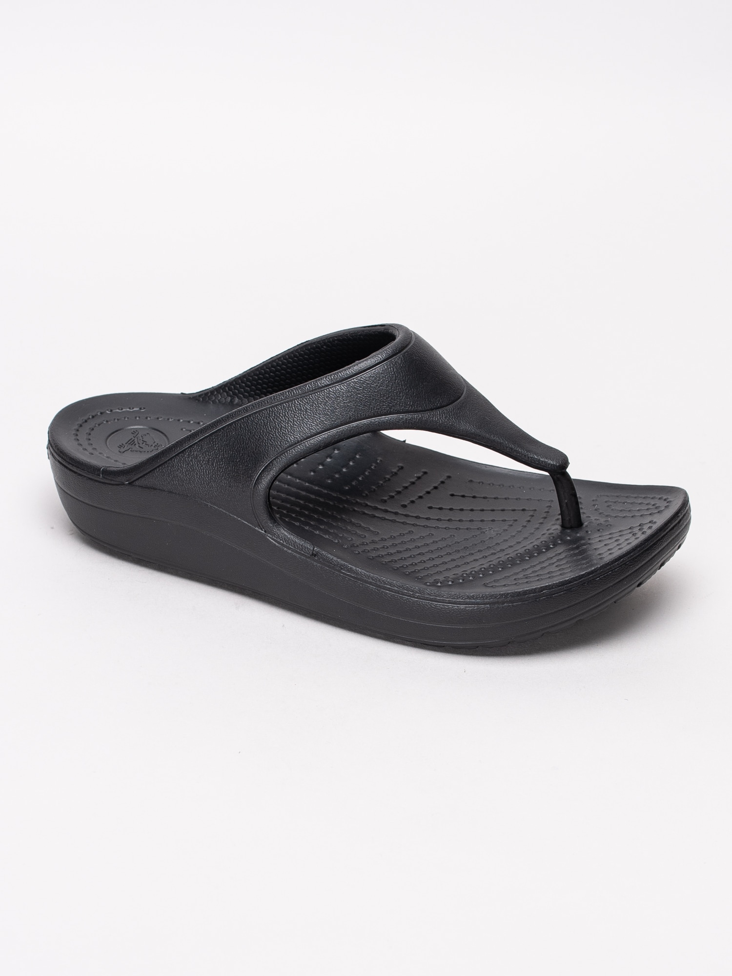65191019 Crocs Sloane Platform Flip W 200486-001 svarta flipflops sandaler med kilklack-1