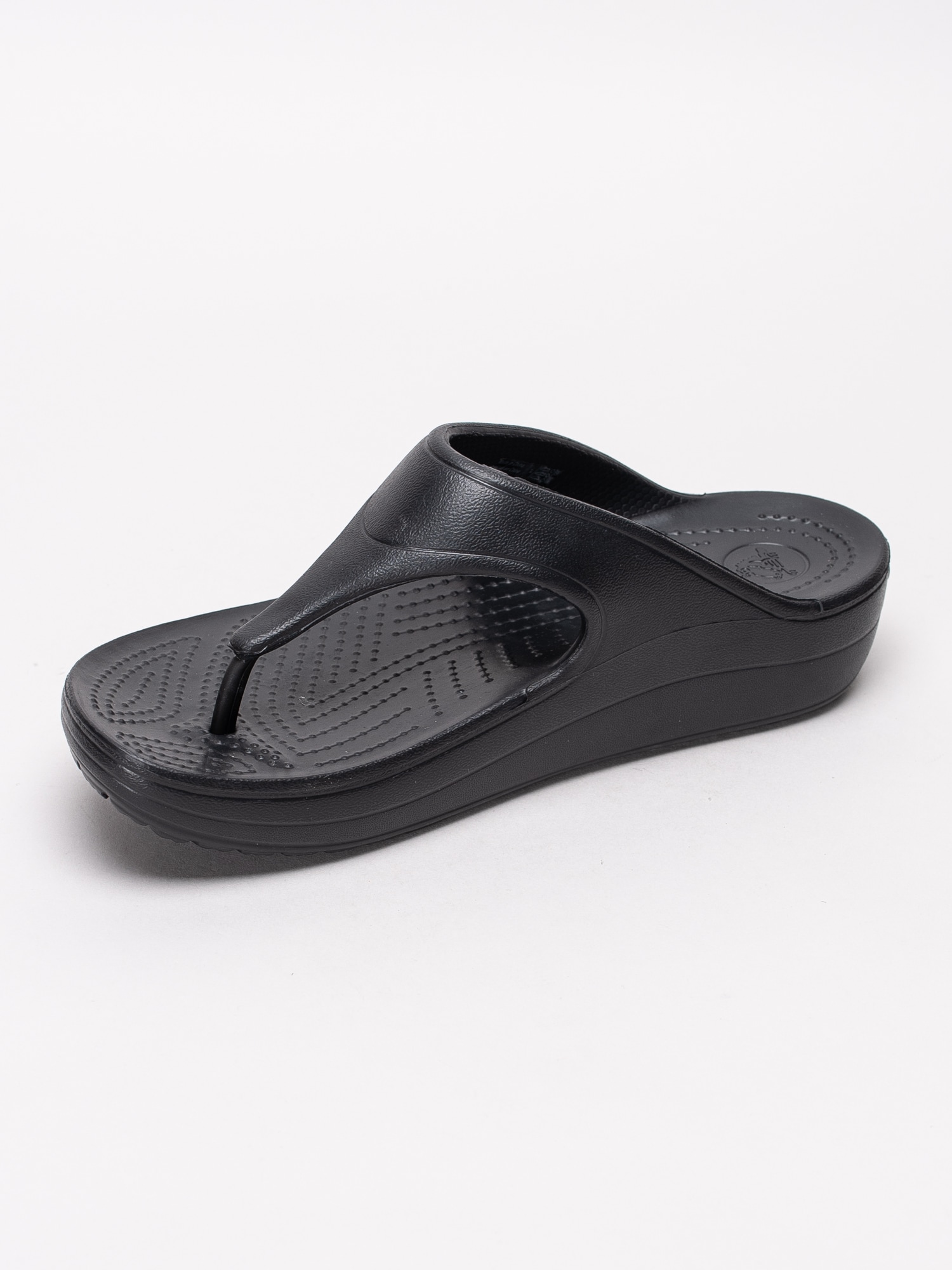 65191019 Crocs Sloane Platform Flip W 200486-001 svarta flipflops sandaler med kilklack-2