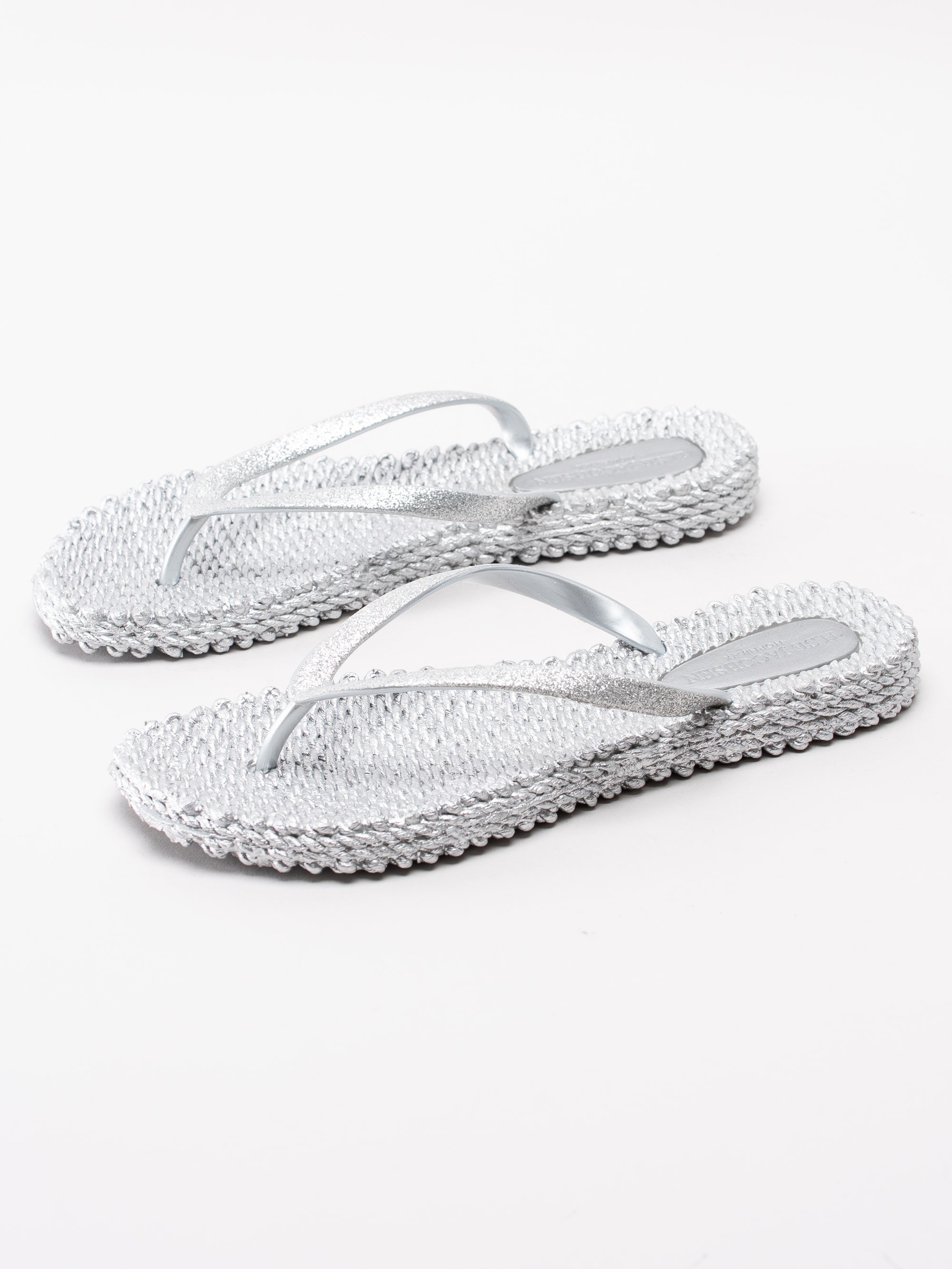 65191045 Ilse Jacobsen Cheerful Silver glittriga flip flops sandaler-6