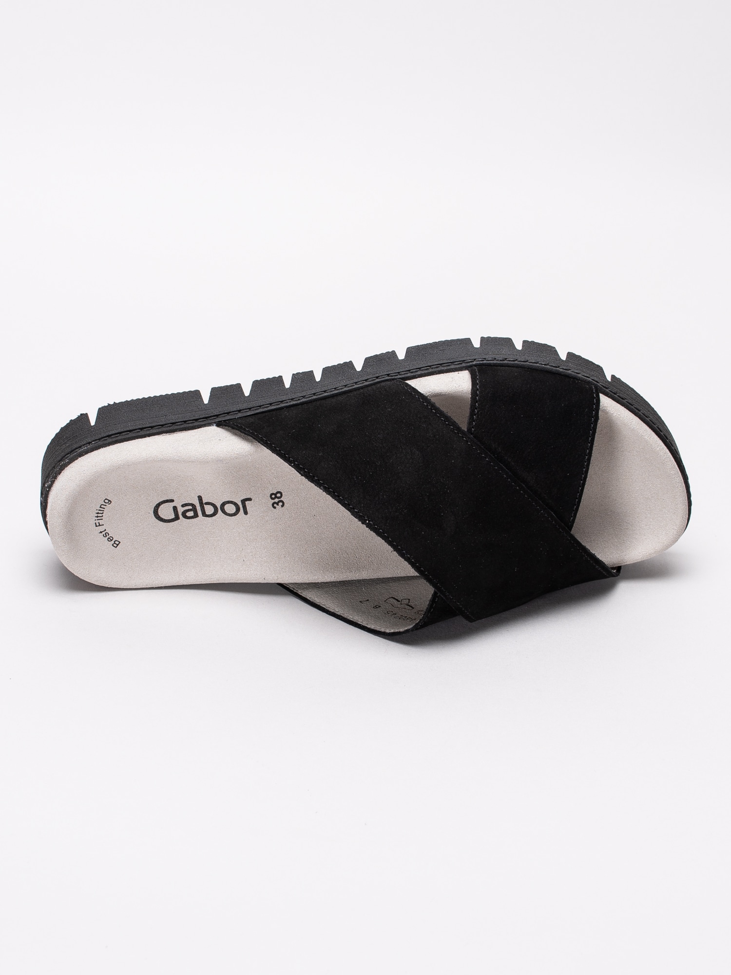 65191052 Gabor 23.741-17 svarta slip in sandaler med korsade band-4