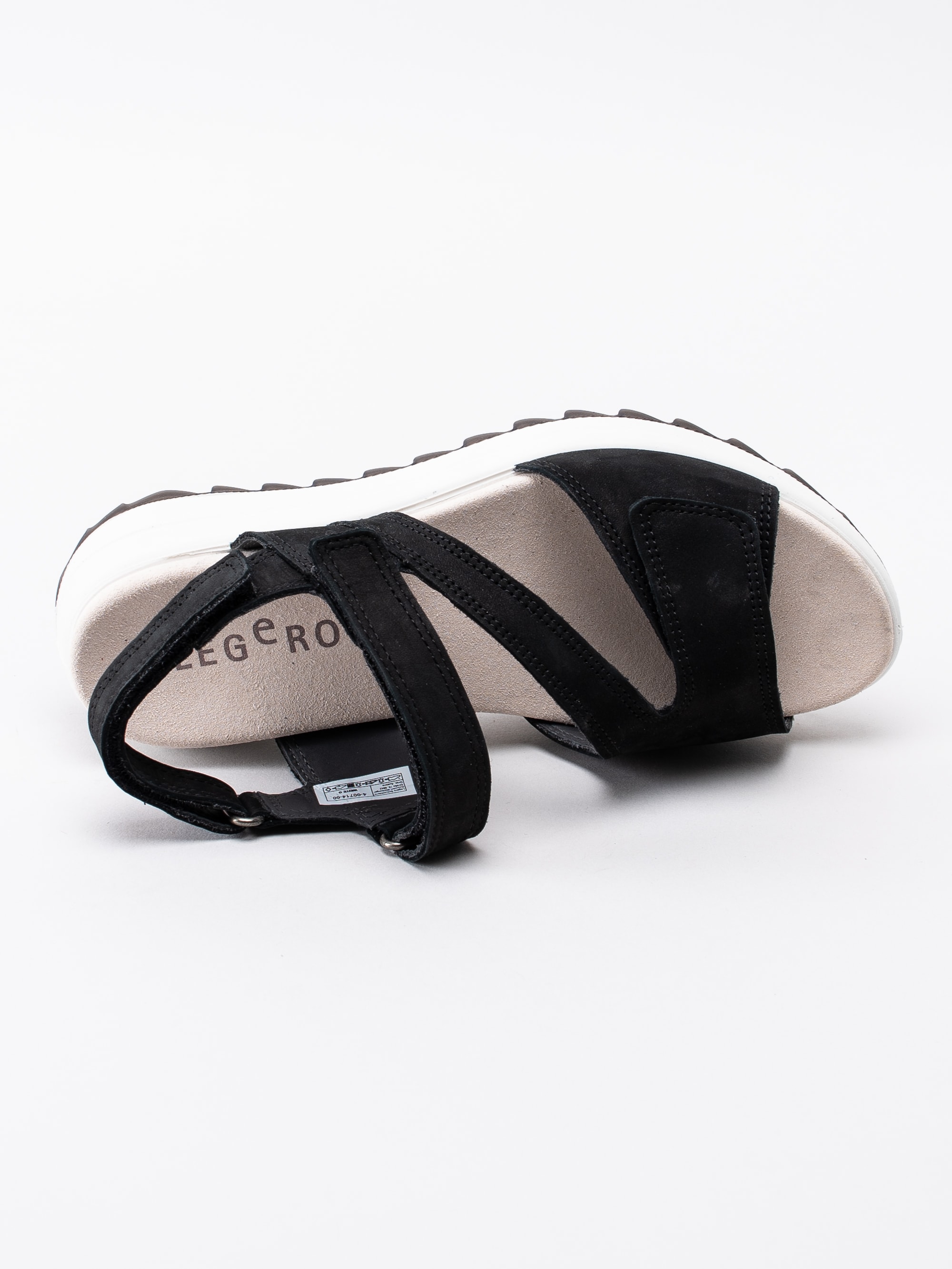65191055 Legero Elba 00714-00 svarta sportiga sandaler med chunky sula-4