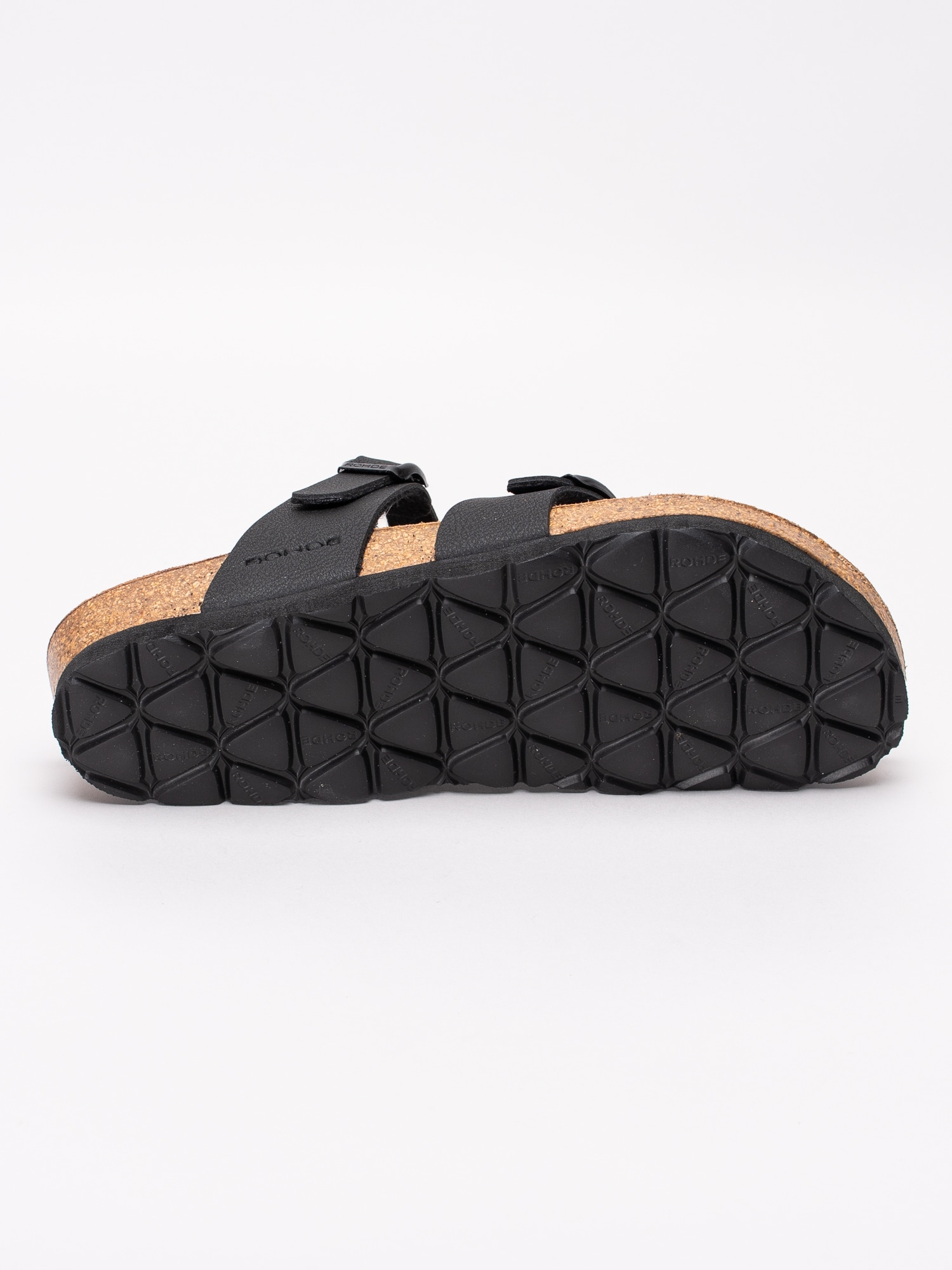 65191065 Rohde 5594-90 svarta slip in sandaler med tåspridare-5