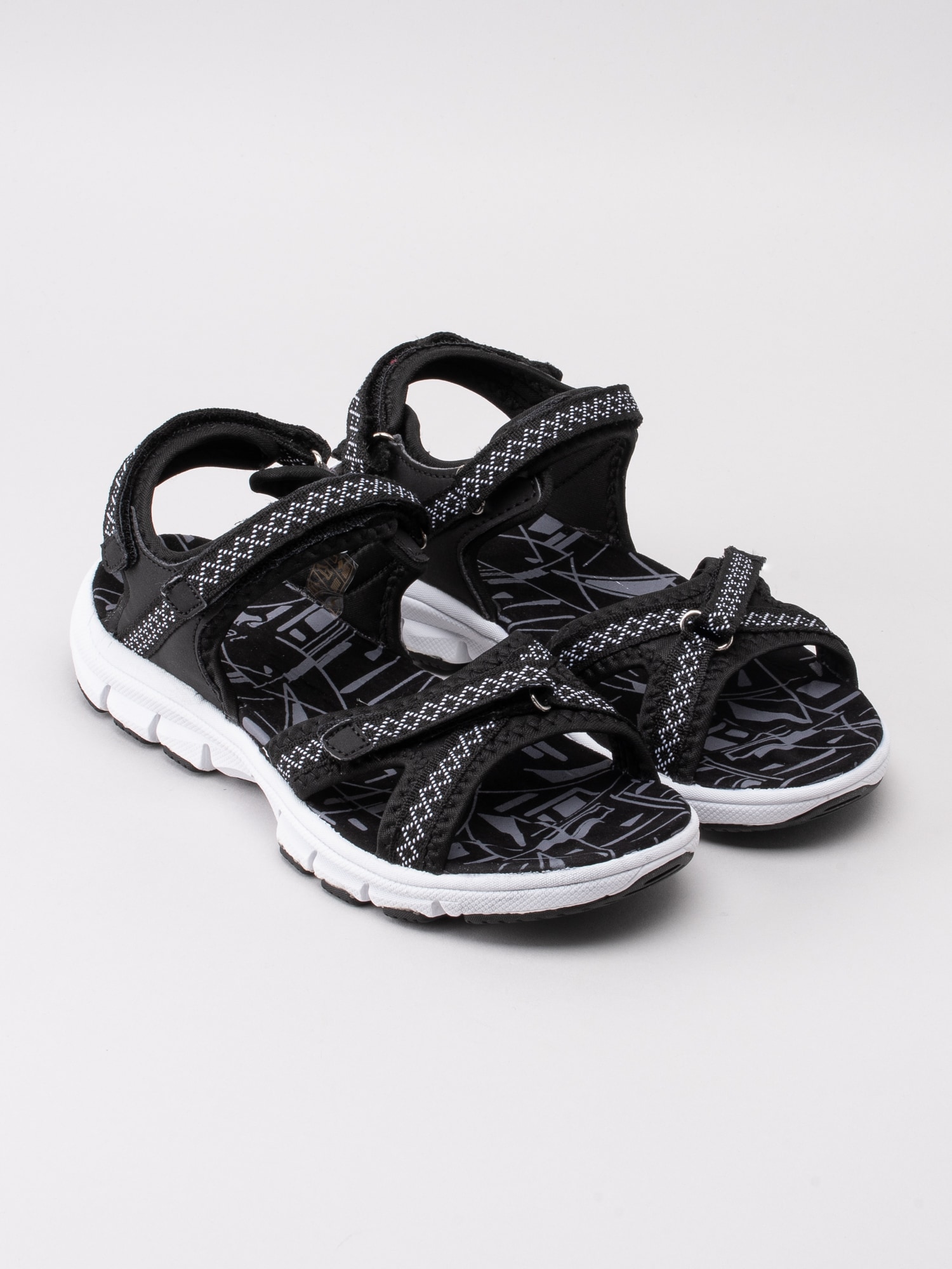 65191069 PoleCat 413-8016-01 svarta sportiga sandaler-3