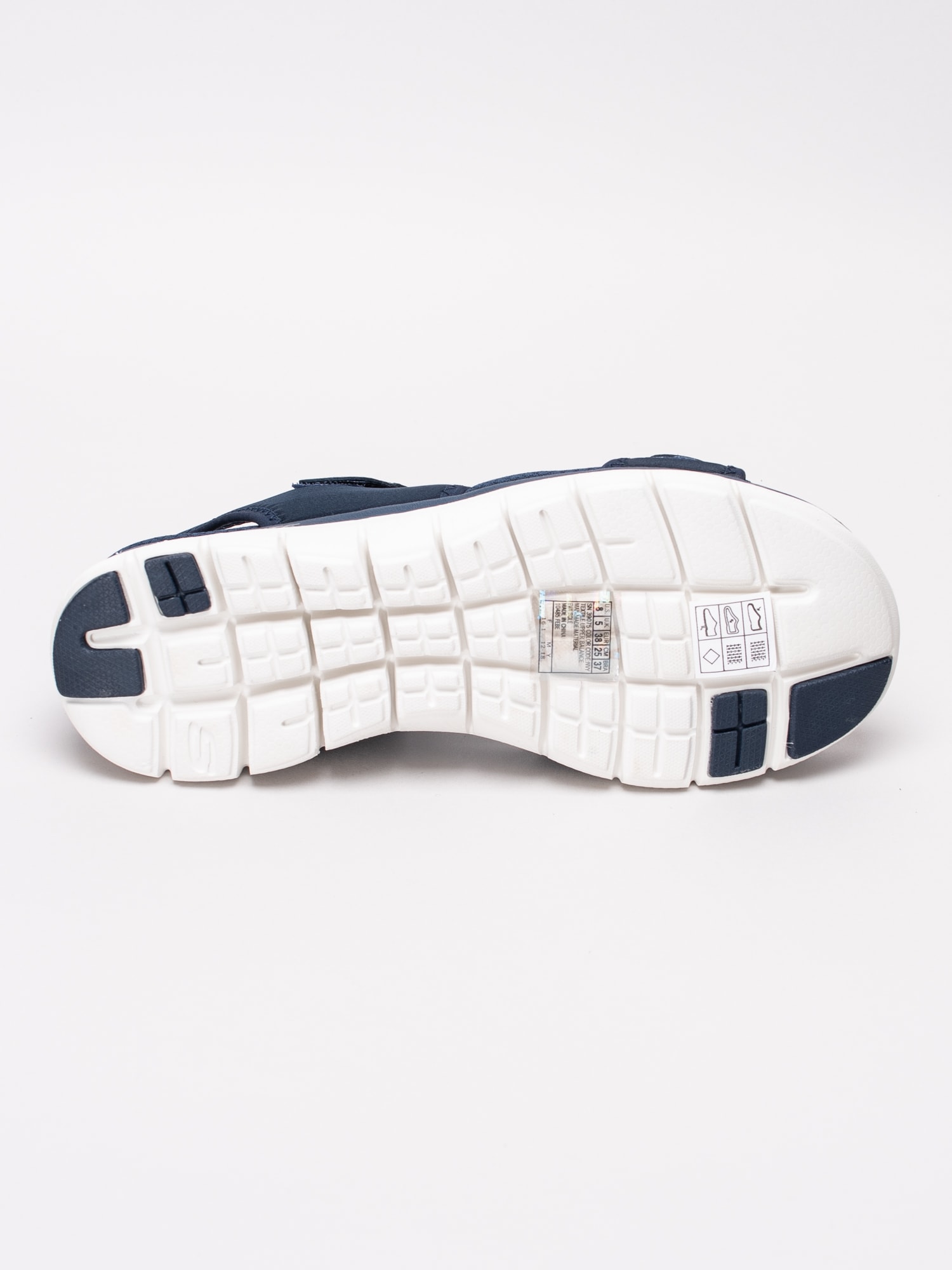 65191072 Skechers Flex Sandal 39075-NVY mörkblå sportiga sandaler med mjuk sula-5
