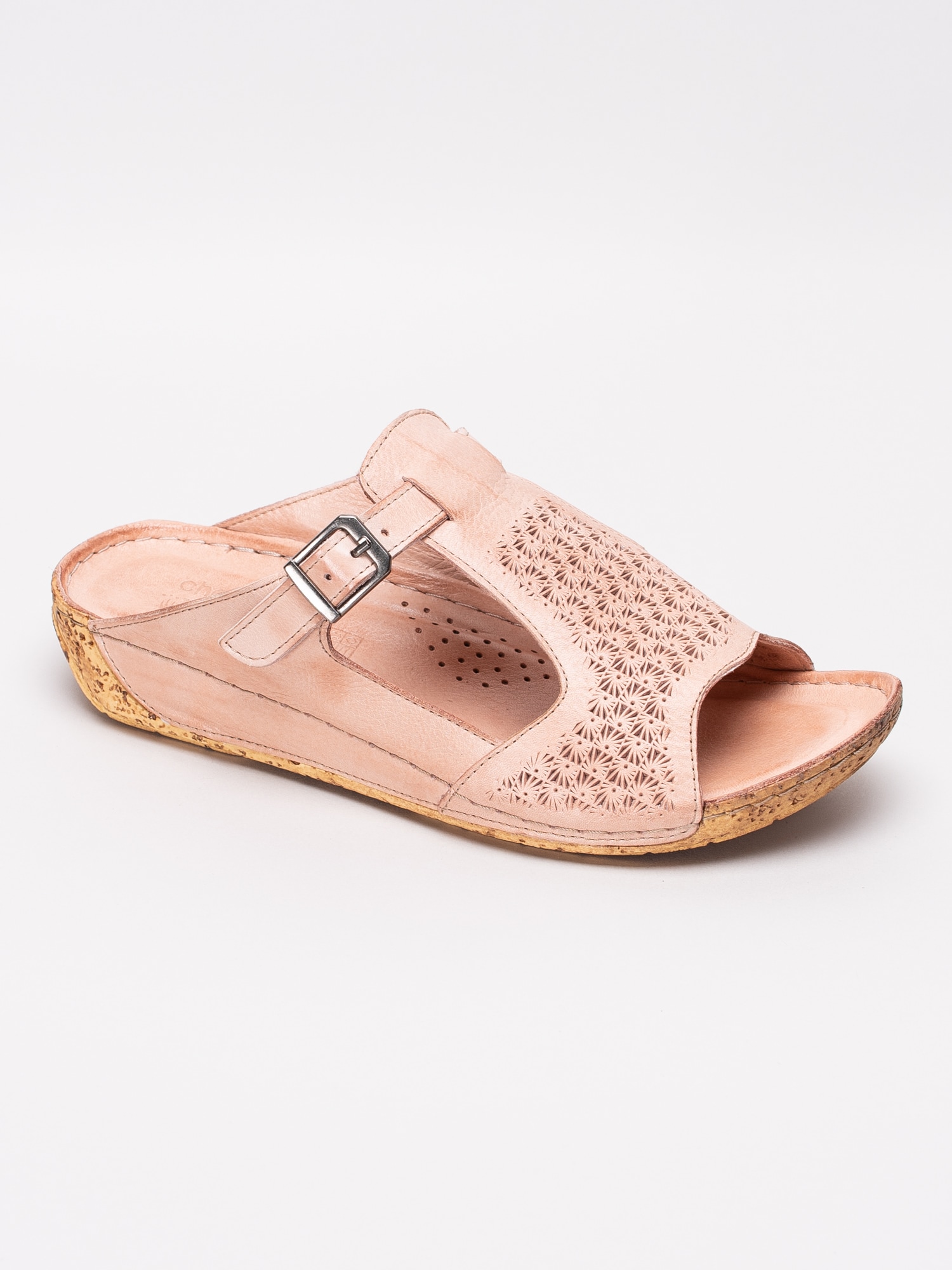 65191091 Charlotte 881-2307-199 rosa slip in sandaler med dekorativ perforering-1