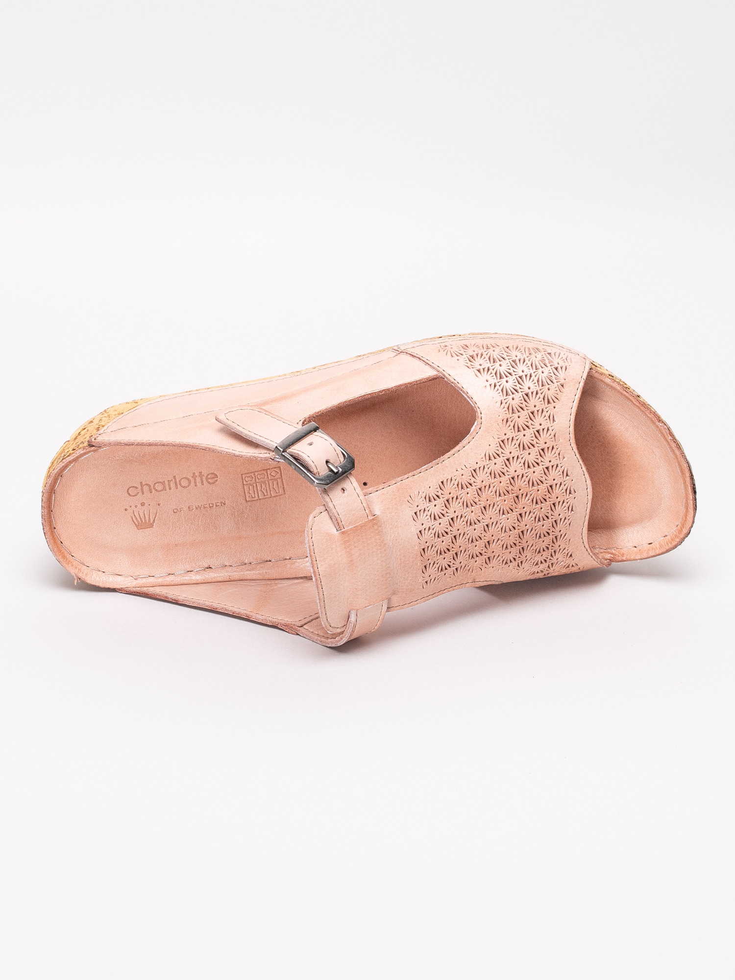 65191091 Charlotte 881-2307-199 rosa slip in sandaler med dekorativ perforering-4