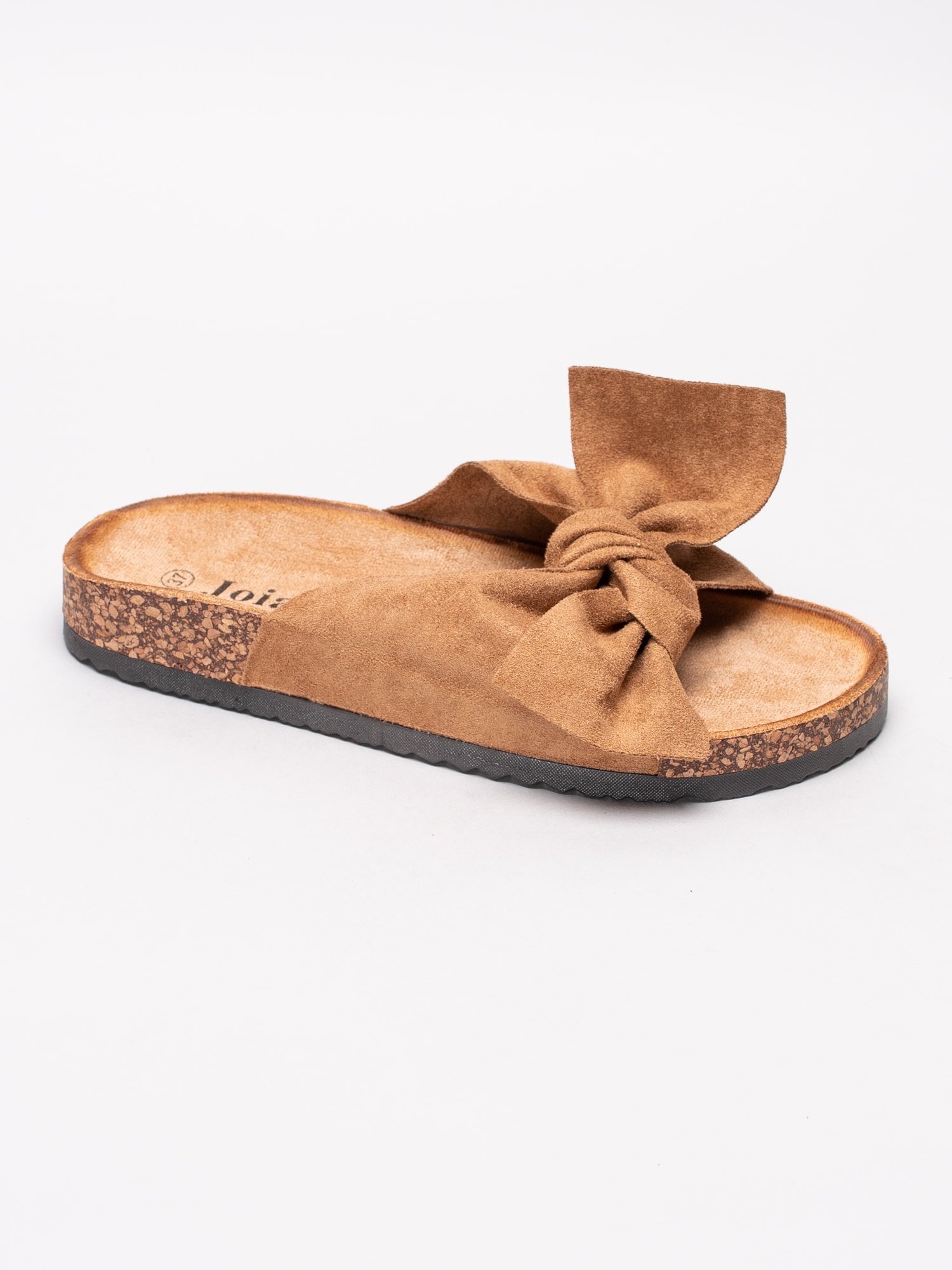65191100 Joia LS-26-CAMEL bruna slip in sandaler med rosett-1