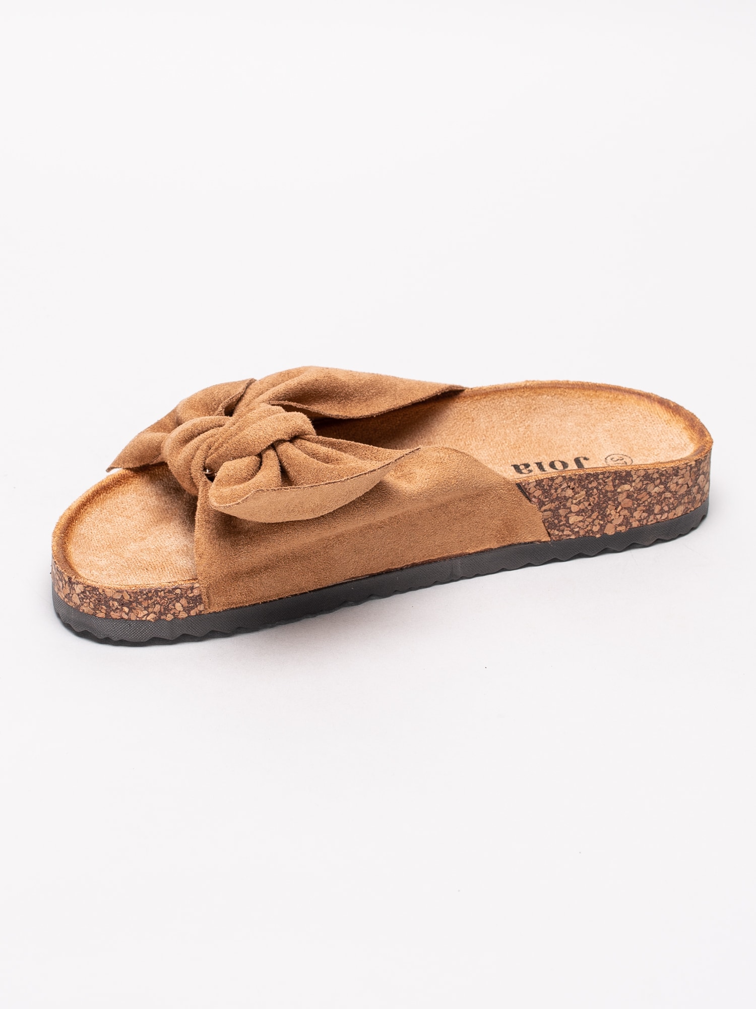 65191100 Joia LS-26-CAMEL bruna slip in sandaler med rosett-2
