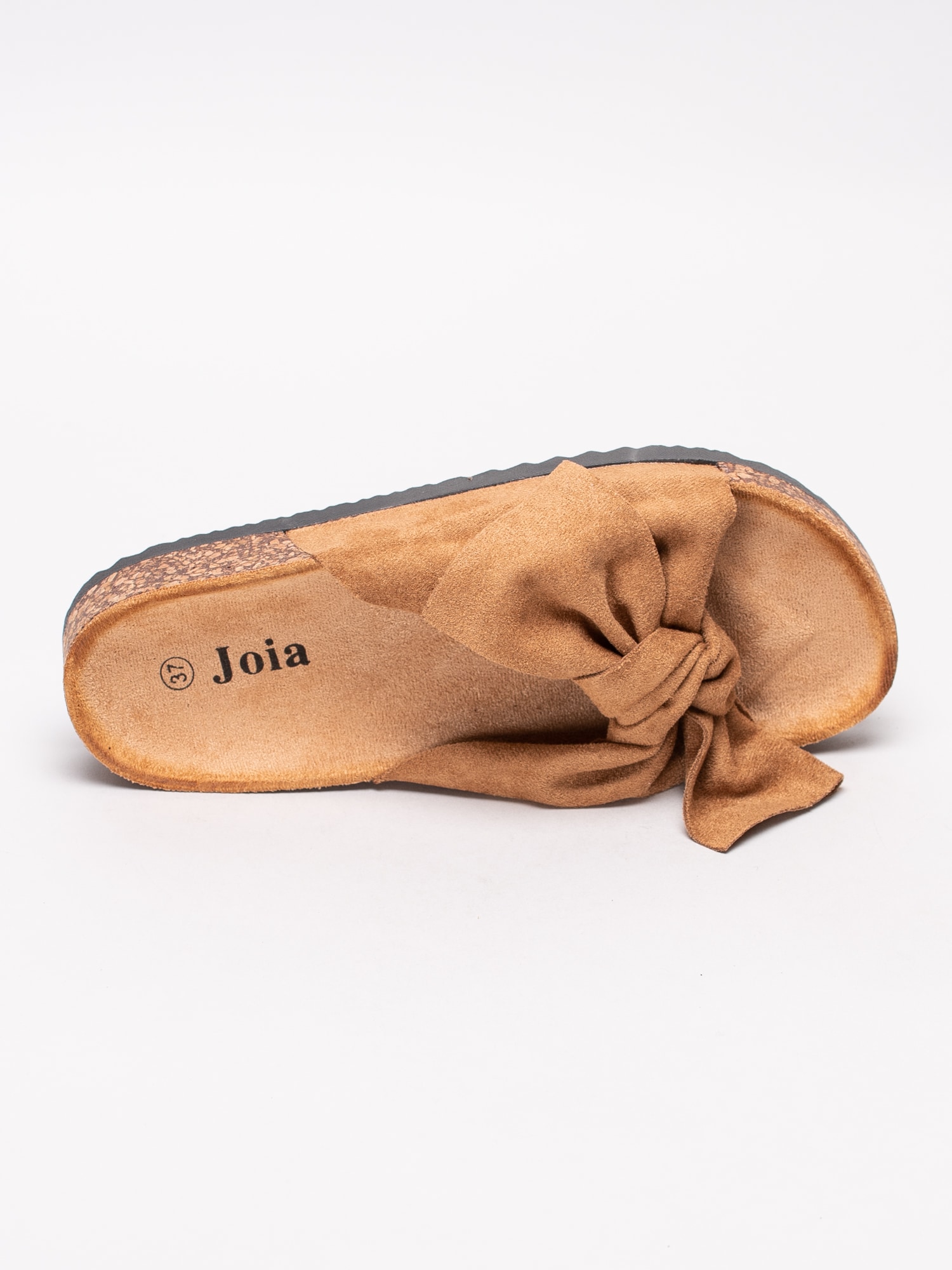 65191100 Joia LS-26-CAMEL bruna slip in sandaler med rosett-4