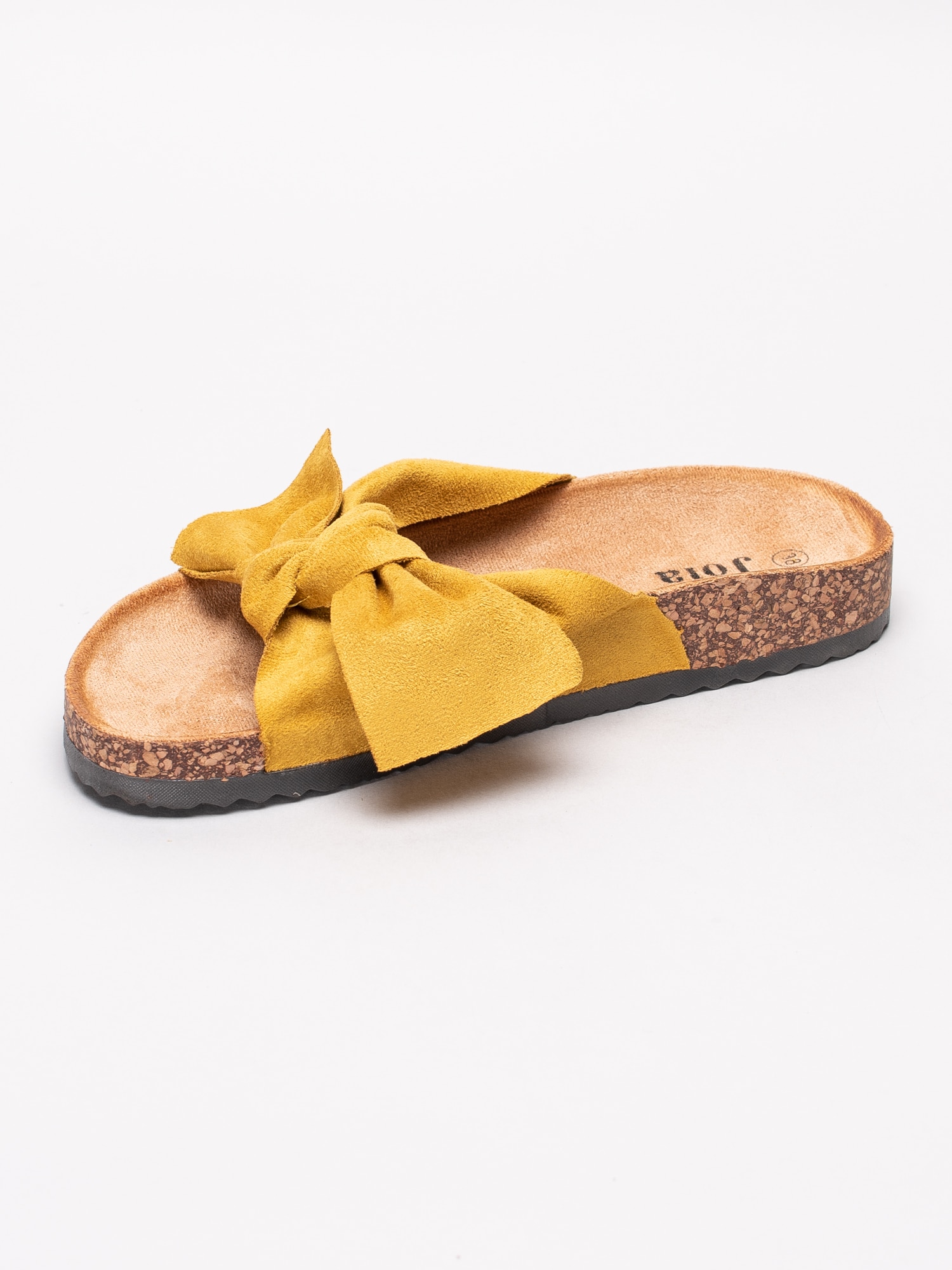 65191102 Joia LS-26-YELLOW gula slip in sandaler med rosett-2