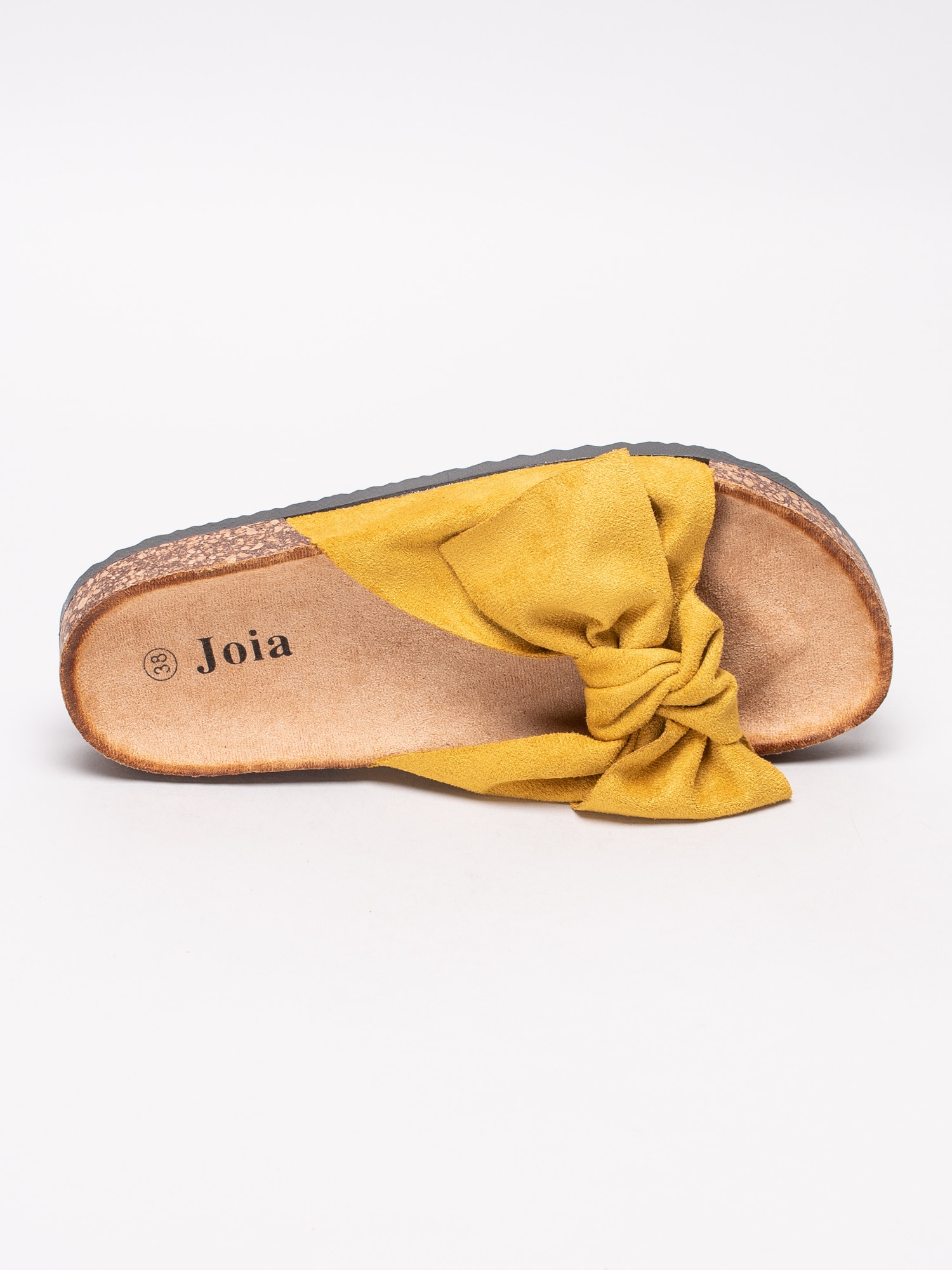65191102 Joia LS-26-YELLOW gula slip in sandaler med rosett-4