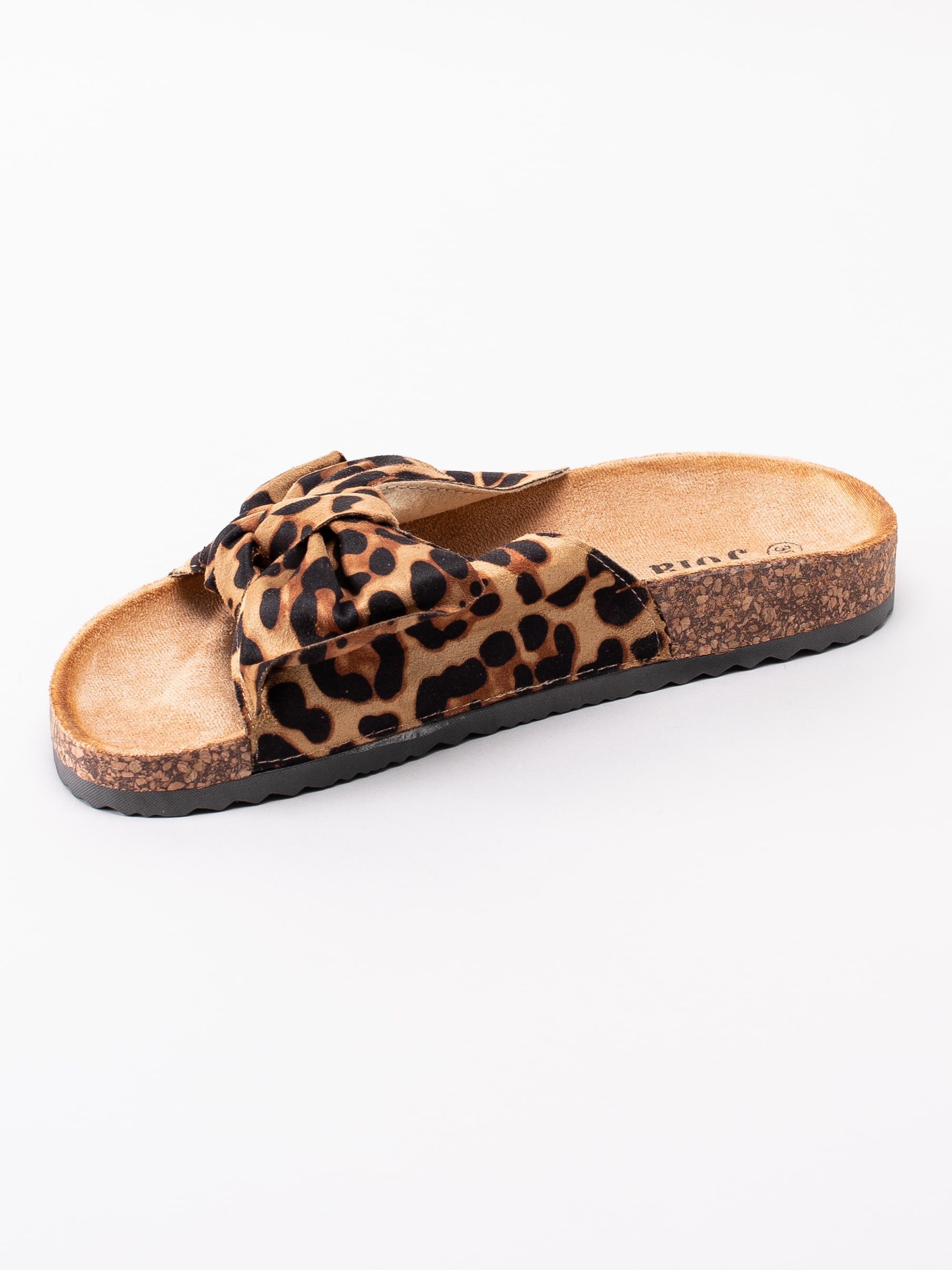 65191103 Joia LS-26-LEOPARD bruna leopardmönstrade slip ins sandaler med knut-2
