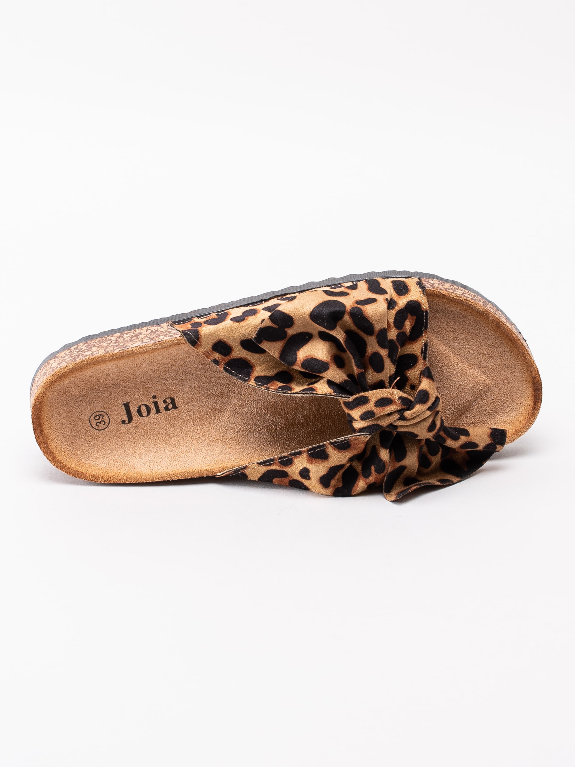 65191103 Joia LS-26-LEOPARD bruna leopardmönstrade slip ins sandaler med knut-4