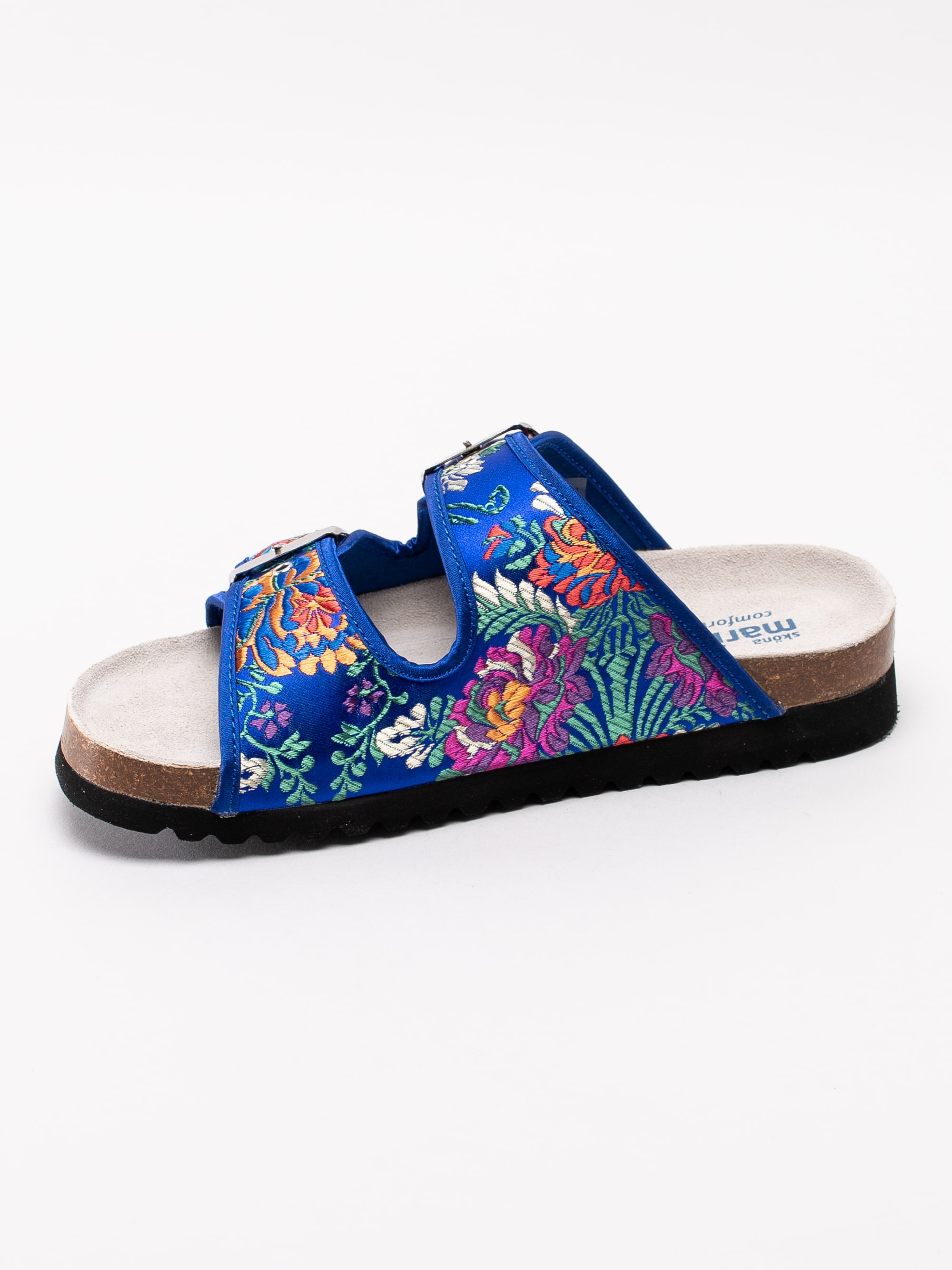 65191106 Sköna Marie Thalia 7102841-35 blå blommiga slip in sandaler-2