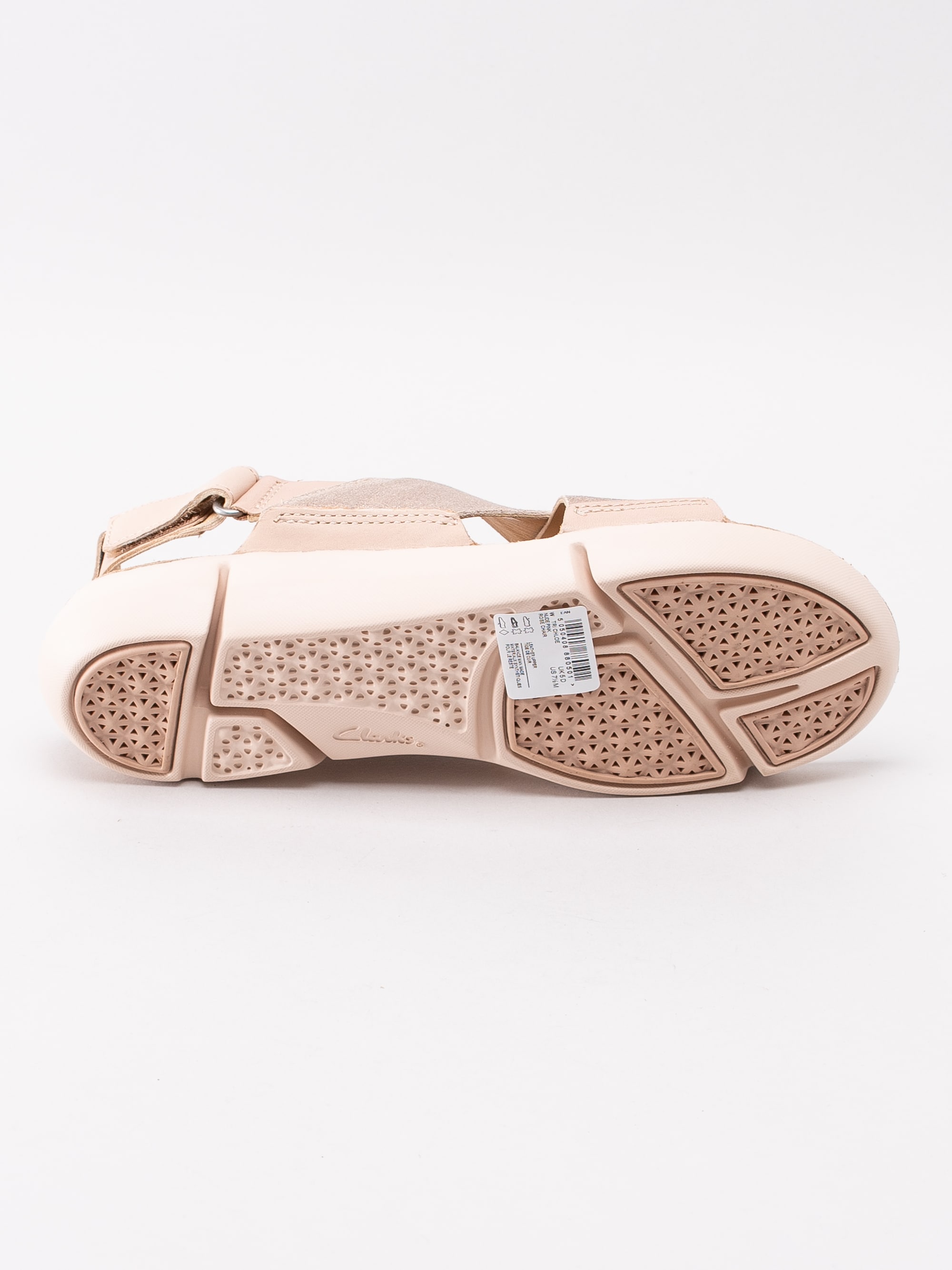 65191110 Clarks Tri Chloe 26135117 rosa glittriga sandaler med korslagda band-5