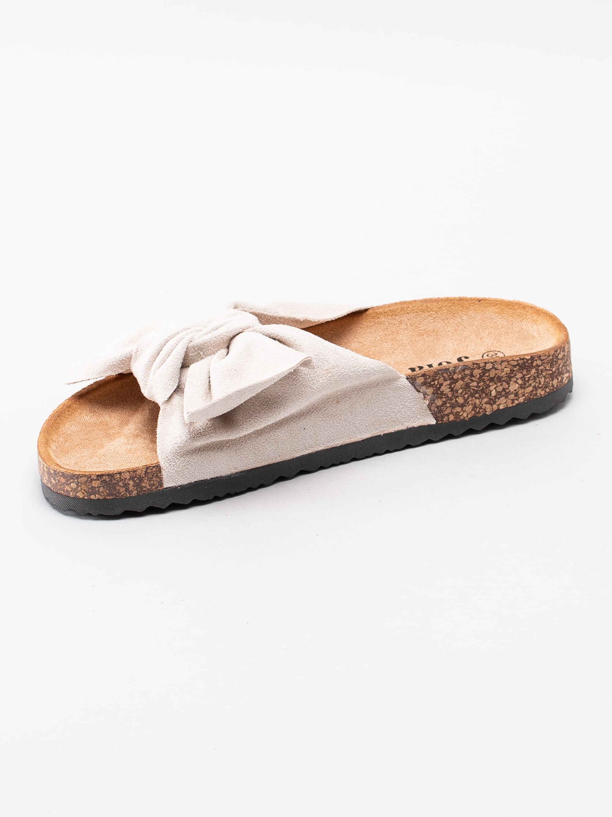 65191116 Joia LS-26-BEIGE beige slip ins sandaler med rosett-2