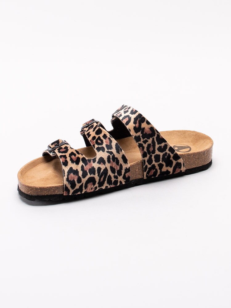 65193033 Axelda Lesslie 20014-428 bruna leopardmönstrade sandaler med tre remmar-2