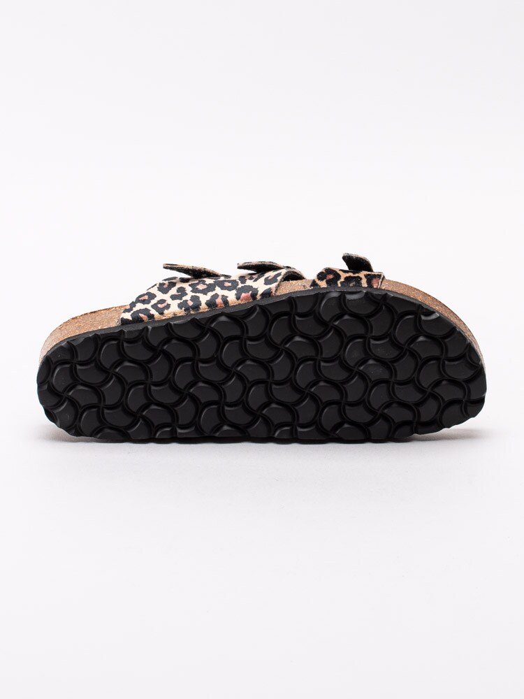 65193033 Axelda Lesslie 20014-428 bruna leopardmönstrade sandaler med tre remmar-5