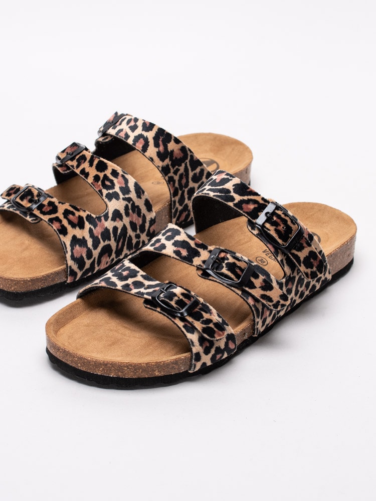 65193033 Axelda Lesslie 20014-428 bruna leopardmönstrade sandaler med tre remmar-6