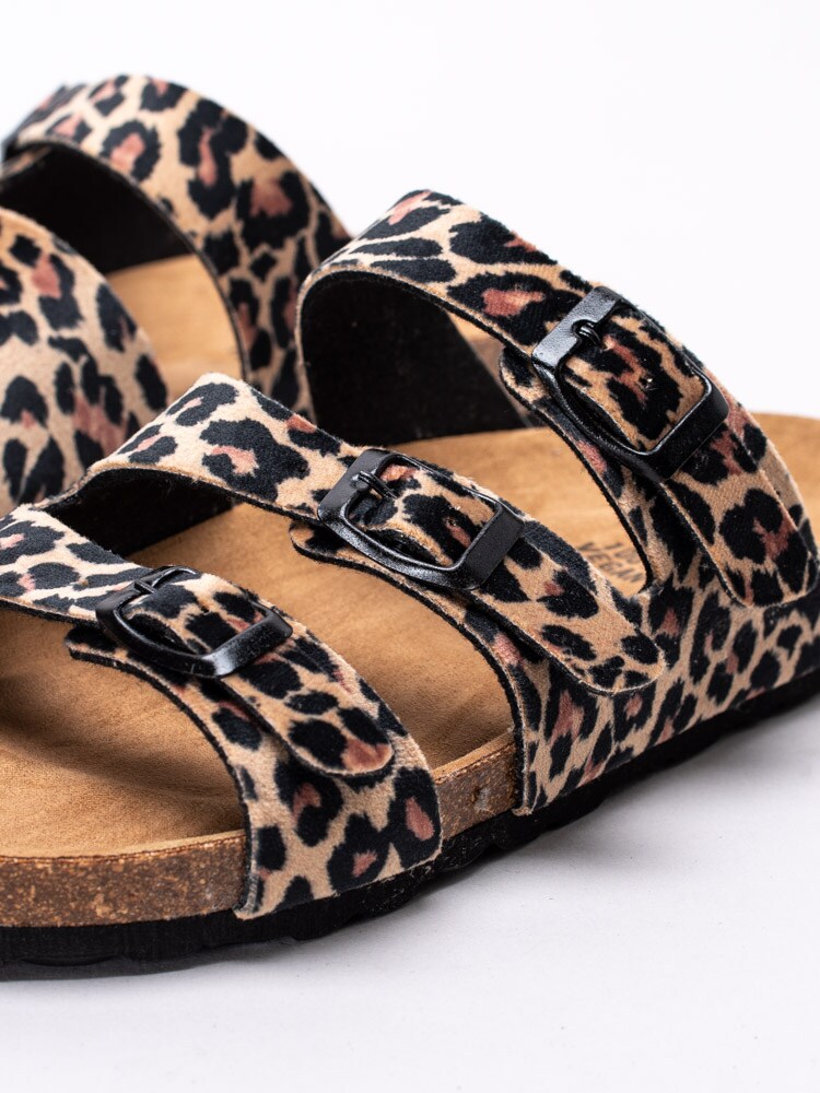 65193033 Axelda Lesslie 20014-428 bruna leopardmönstrade sandaler med tre remmar-7