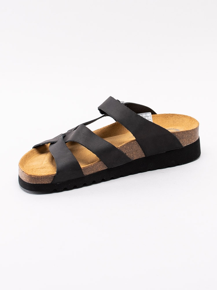 65193035 Axelda Josephine 23623-01 svarta sandaler med flätad framdel-2