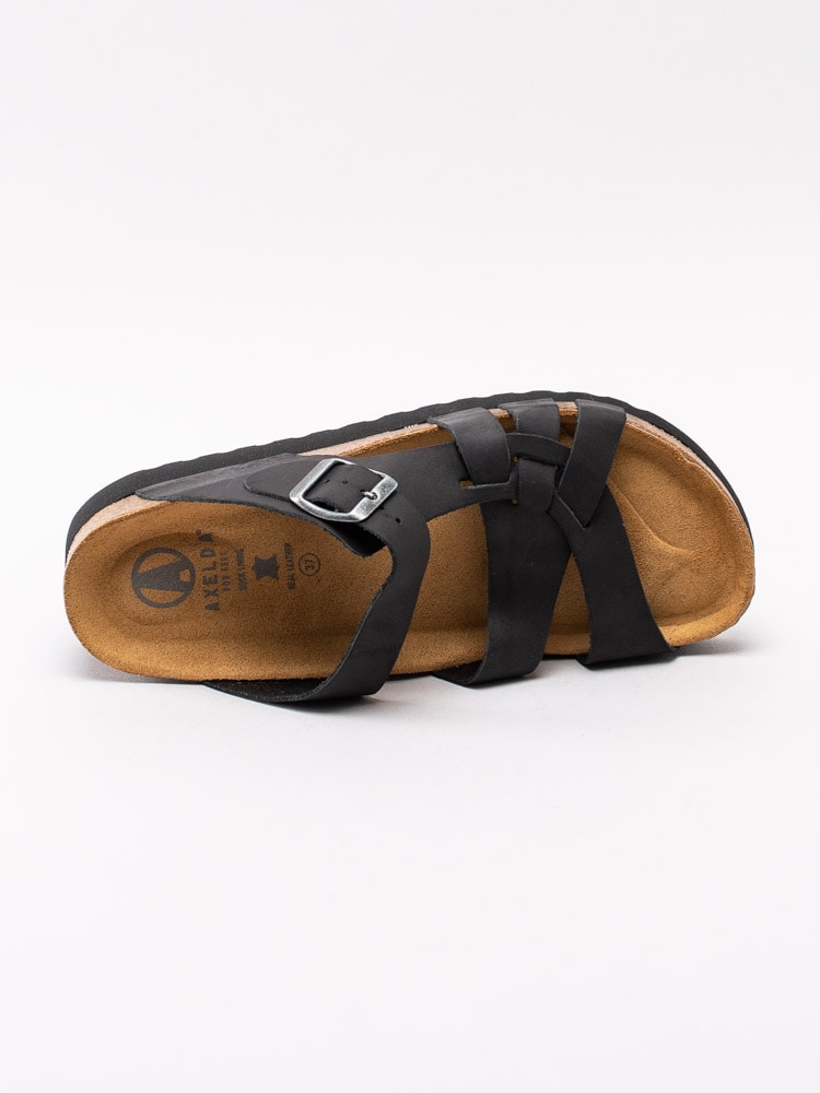 65193035 Axelda Josephine 23623-01 svarta sandaler med flätad framdel-4