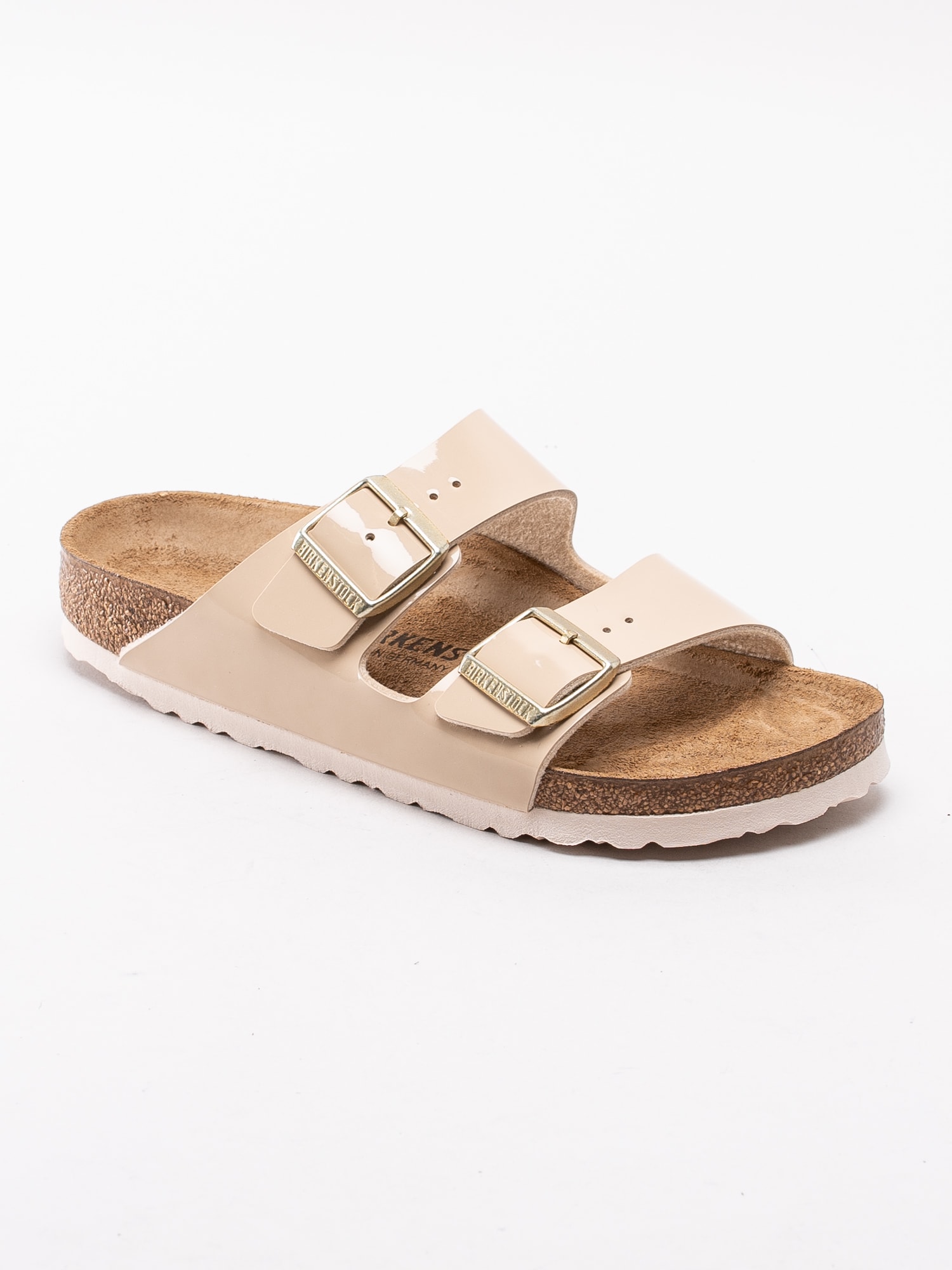 65193036 Birkenstock Arizona 10130701 beige lackade slip in sandaler-1