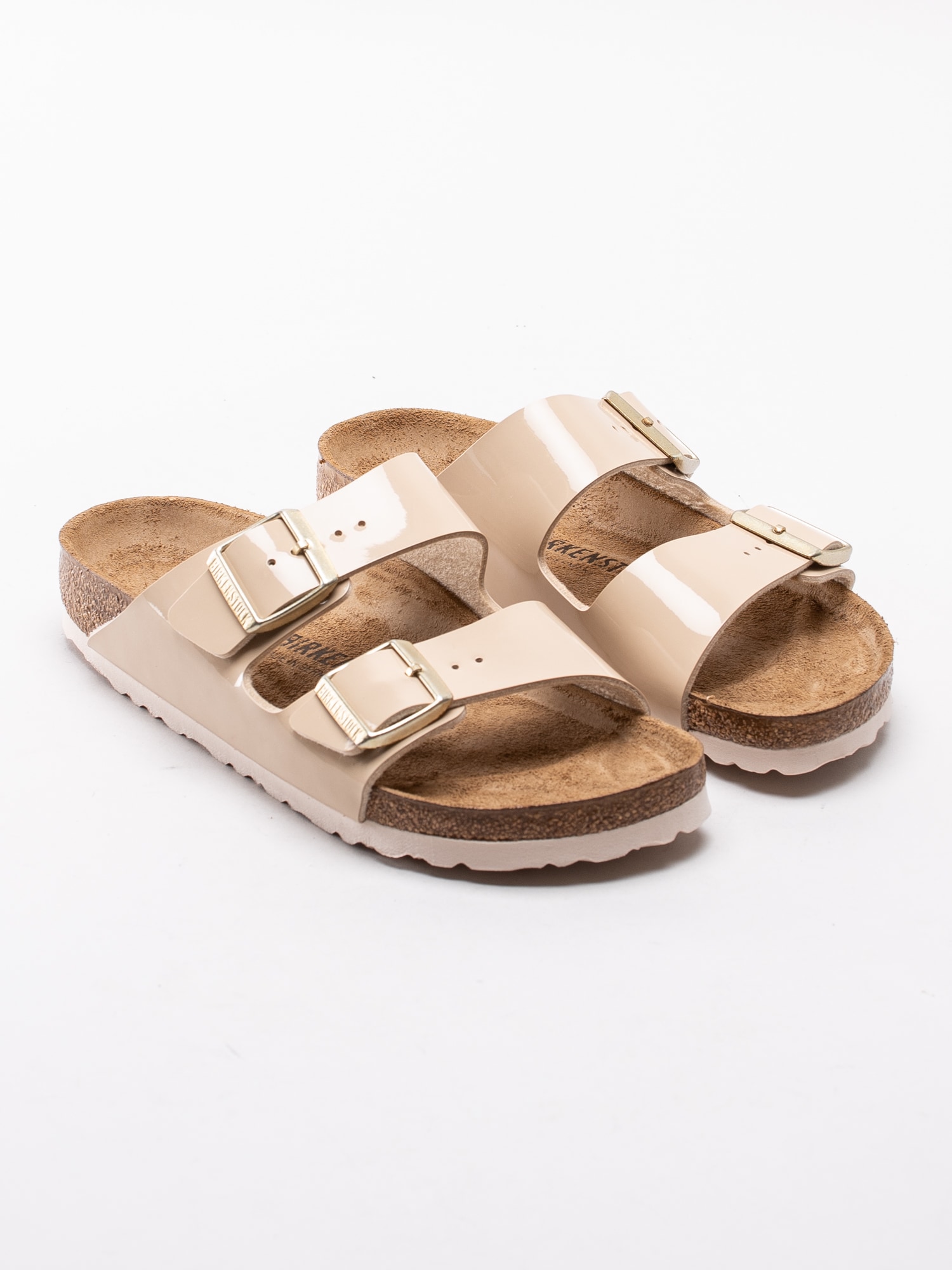 65193036 Birkenstock Arizona 10130701 beige lackade slip in sandaler-3