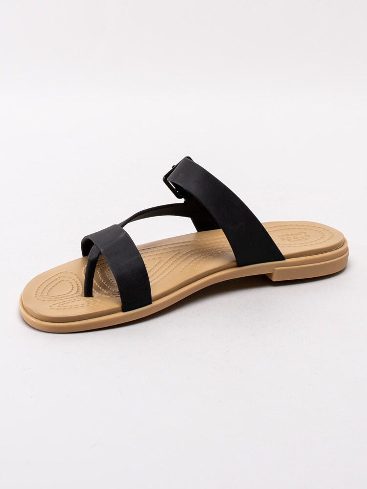 65201020 Crocs Tulum Toe Post Sandal Women's 206108-00W Svarta slip in sandaler-2