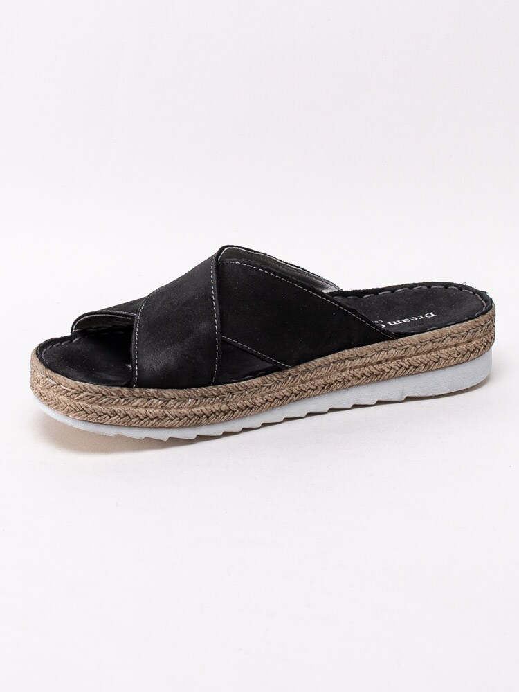 65201026 Dream Comfort Adelyn DC5083-001 Svarta slip in sandaler-2