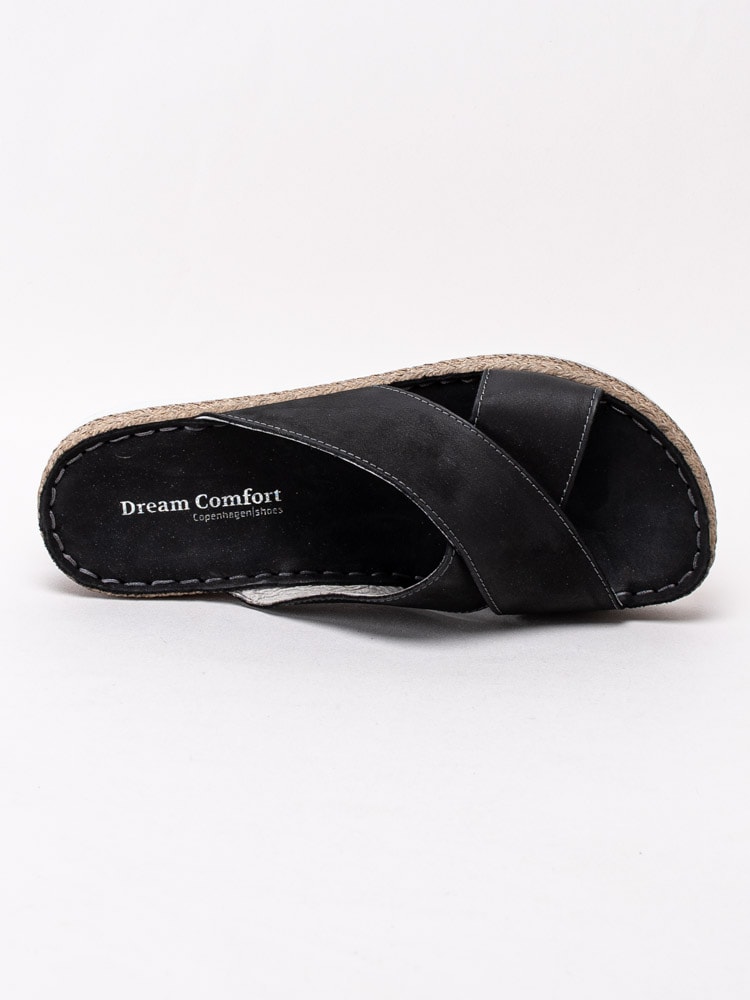 65201026 Dream Comfort Adelyn DC5083-001 Svarta slip in sandaler-4
