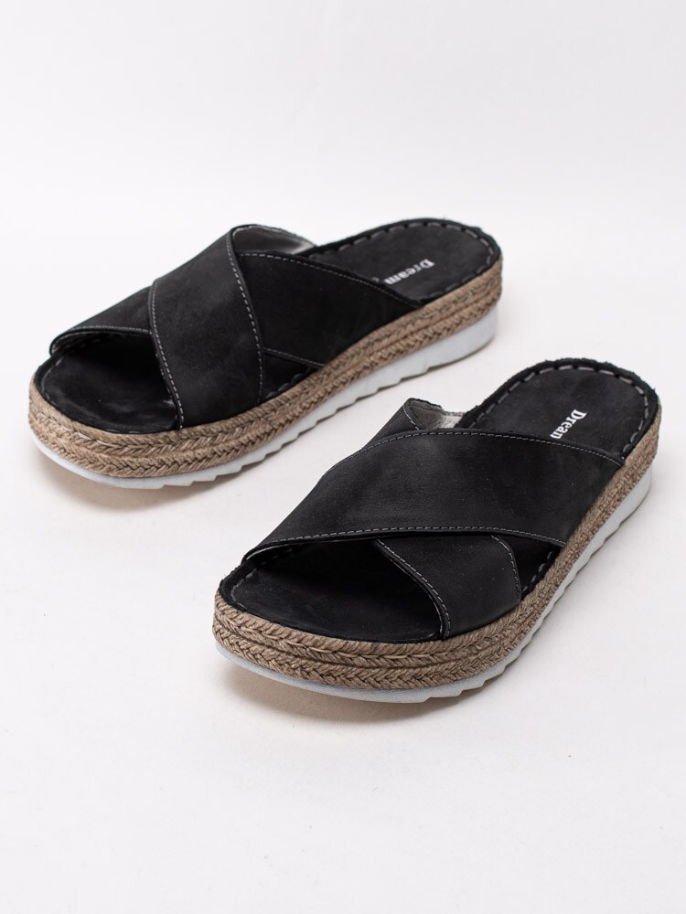 65201026 Dream Comfort Adelyn DC5083-001 Svarta slip in sandaler-6