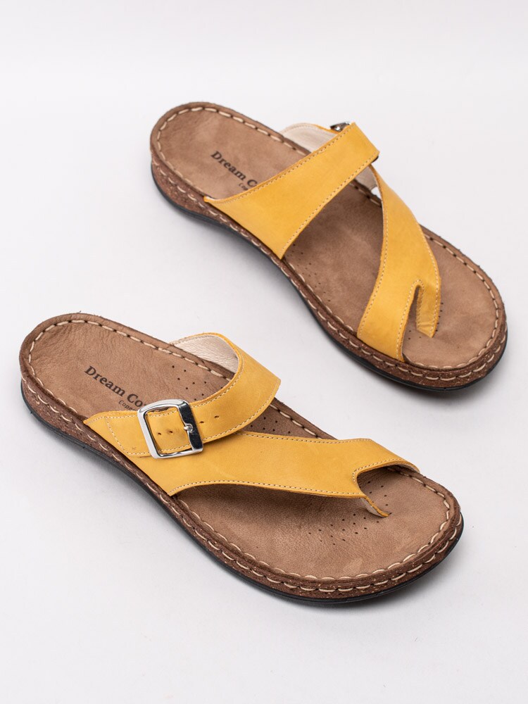 65201030 Dream Comfort Filippa DC5065-191 Gula slip in sandaler med spänne-6