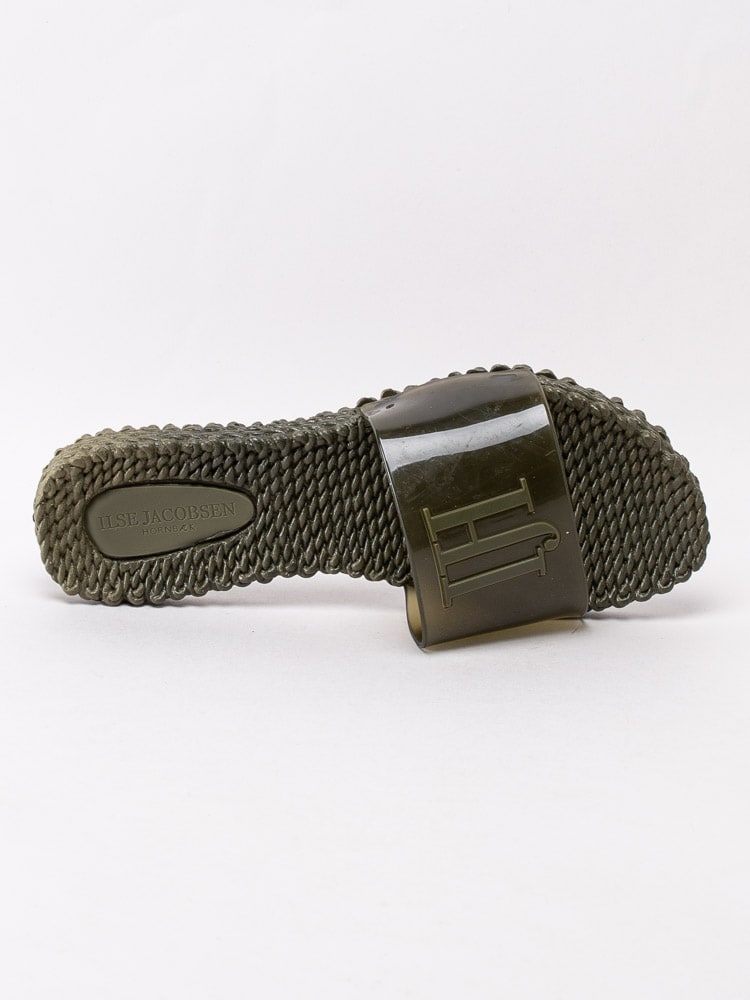 65201039 Ilse Jacobsen Ceri CHERI0190-410 Gröna slip in tofflor med logo-4