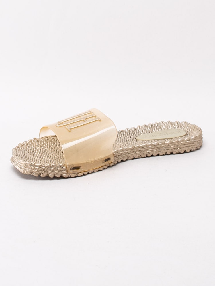 65201040 Ilse Jacobsen Ceri CHERI0190-780 Guldfärgade slip in tofflor med logo-2