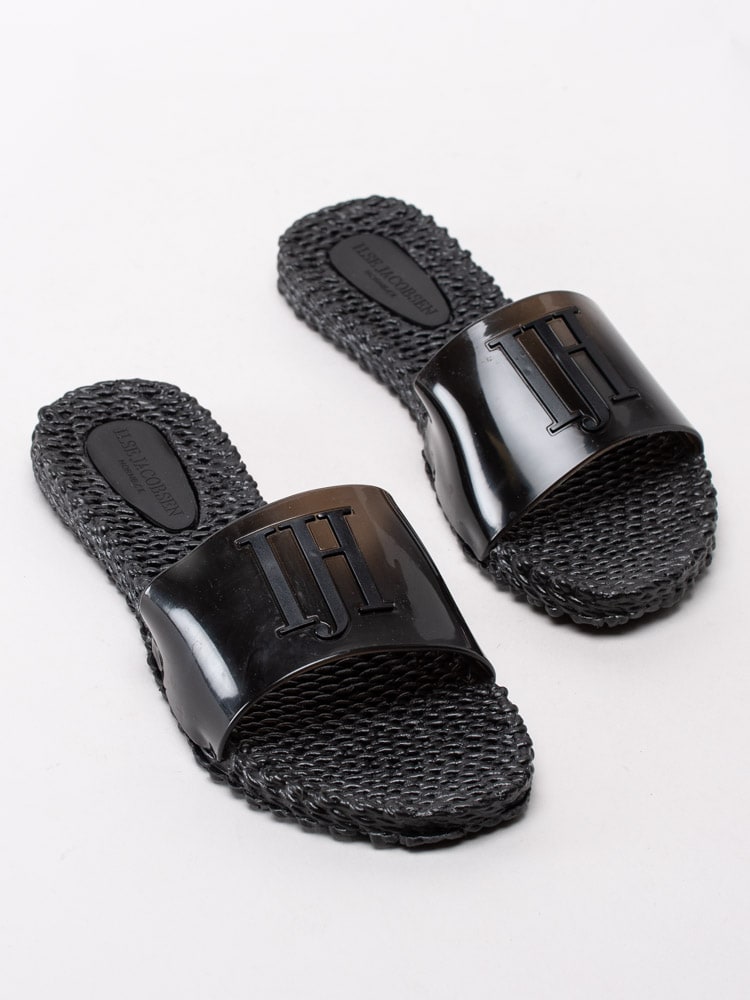 65201041 Ilse Jacobsen Ceri CHERI0190-001 Svarta slip in tofflor med logo-6