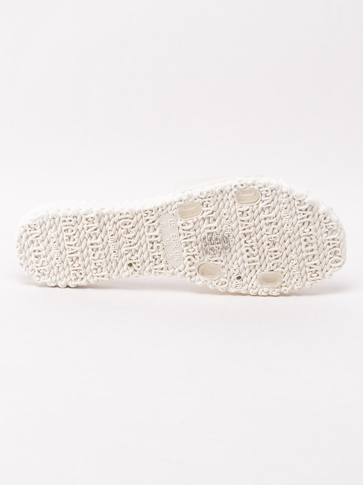 65201042 Ilse Jacobsen Ceri CHERI0190-120 Cremefärgade slip in tofflor med logo-5