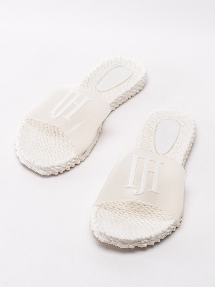 65201042 Ilse Jacobsen Ceri CHERI0190-120 Cremefärgade slip in tofflor med logo-6