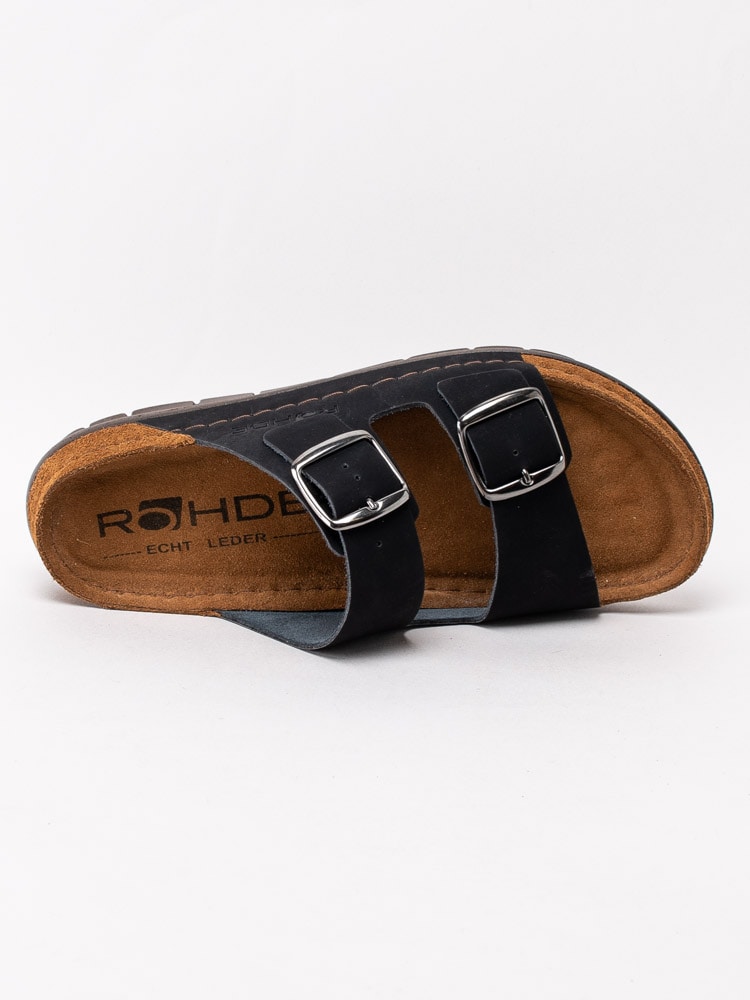 65201066 Rohde 5866-90 Svarta klassiska sandaler för dam-4
